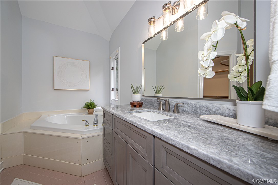 2425 Hartlepool Lane Midlothian, VA 23113 - Photo 22 of 44 a bathroom with a granite countertop sink a toilet and a mirror