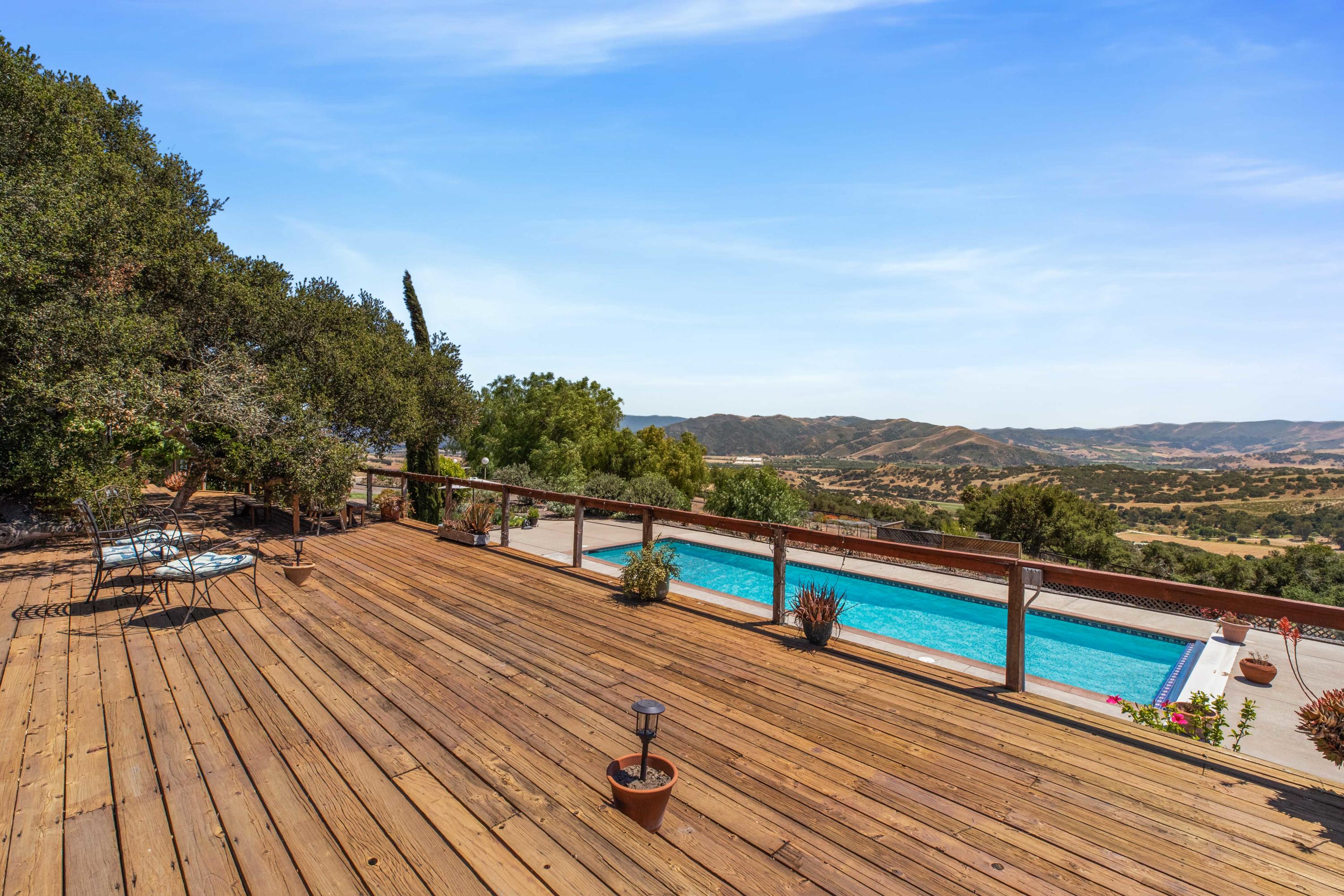1833 Cougar Ridge Road Buellton, CA 93427 - Photo 31 of 49 a view of deck with patio and mountain view