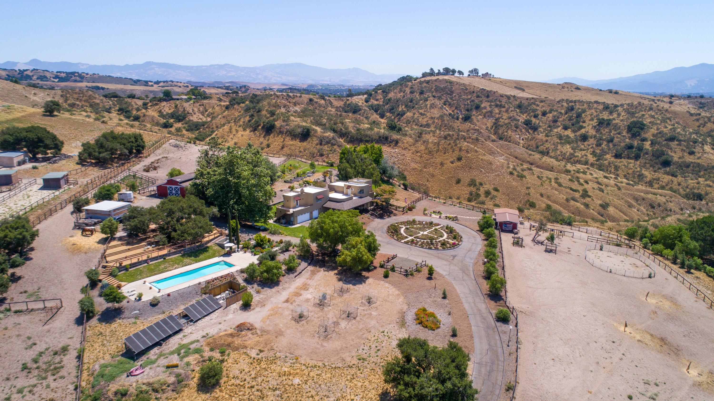 1833 Cougar Ridge Road Buellton, CA 93427 - Photo 46 of 49 an aerial view of beach and mountain view