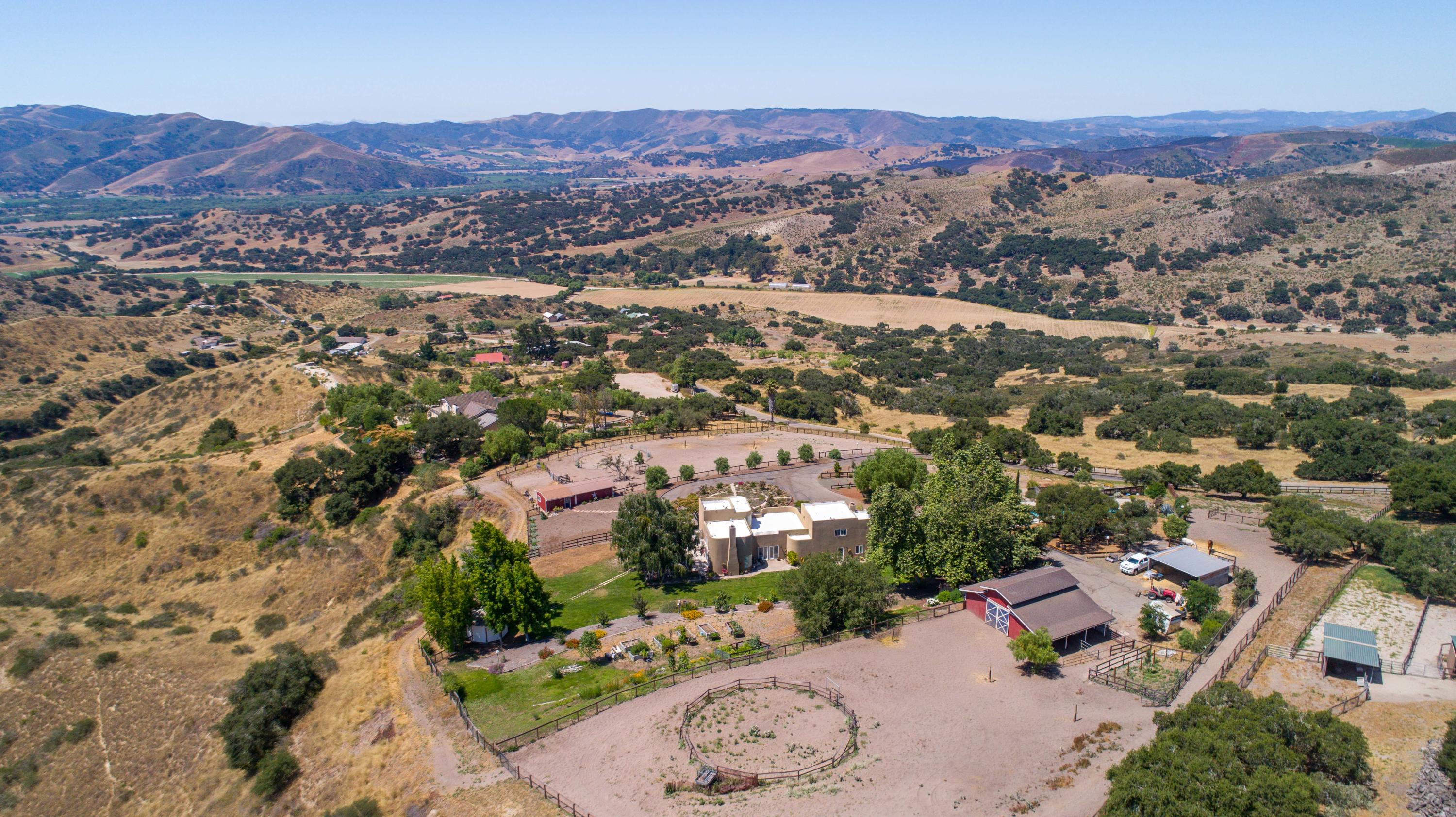 1833 Cougar Ridge Road Buellton, CA 93427 - Photo 47 of 49 an aerial view of residential house and green space