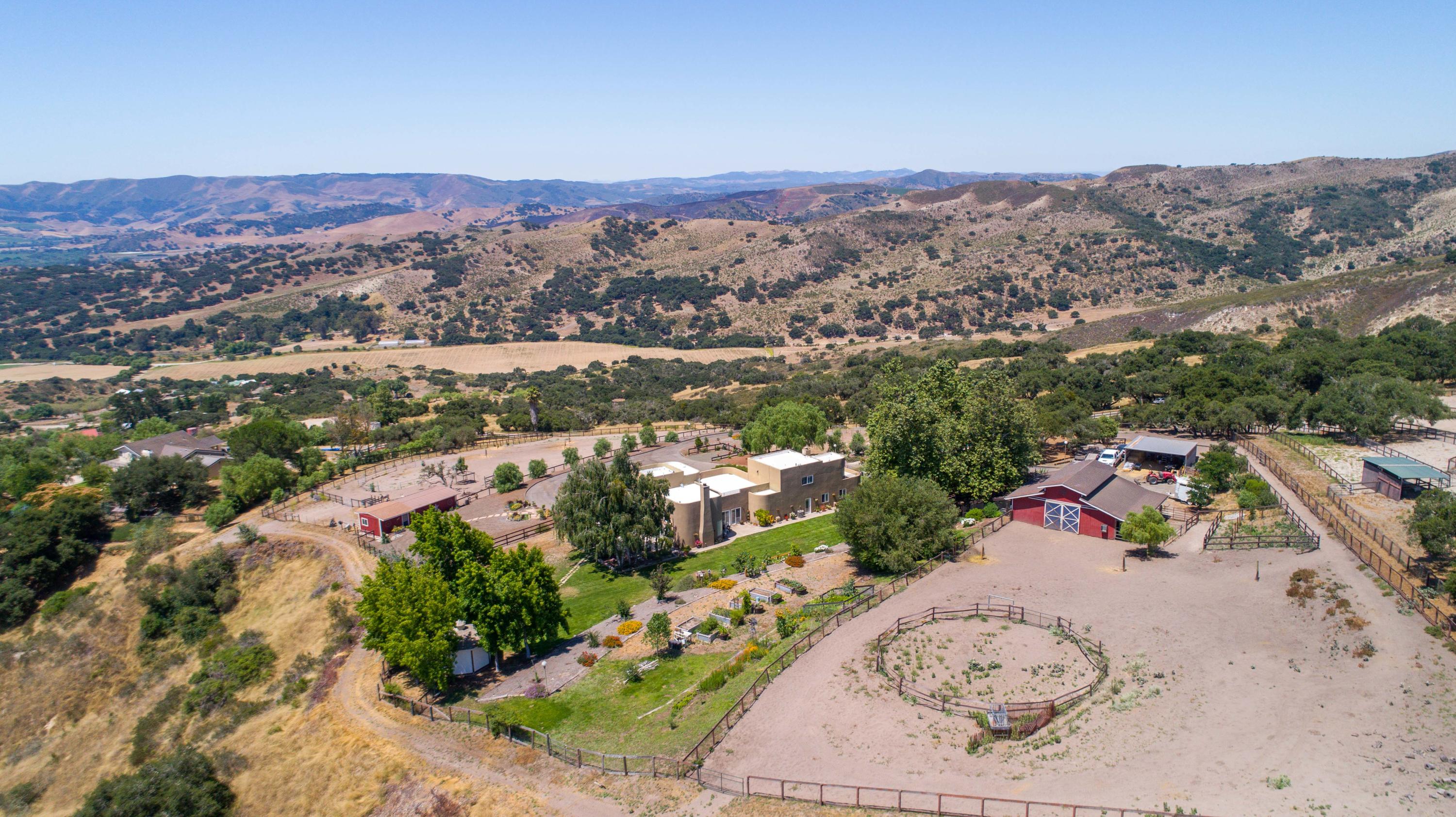 1833 Cougar Ridge Road Buellton, CA 93427 - Photo 48 of 49 an aerial view of a house with a mountain