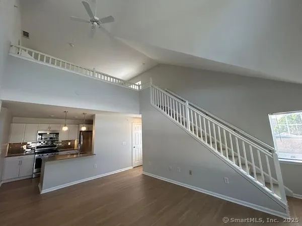 a view of a living room washer and dryer