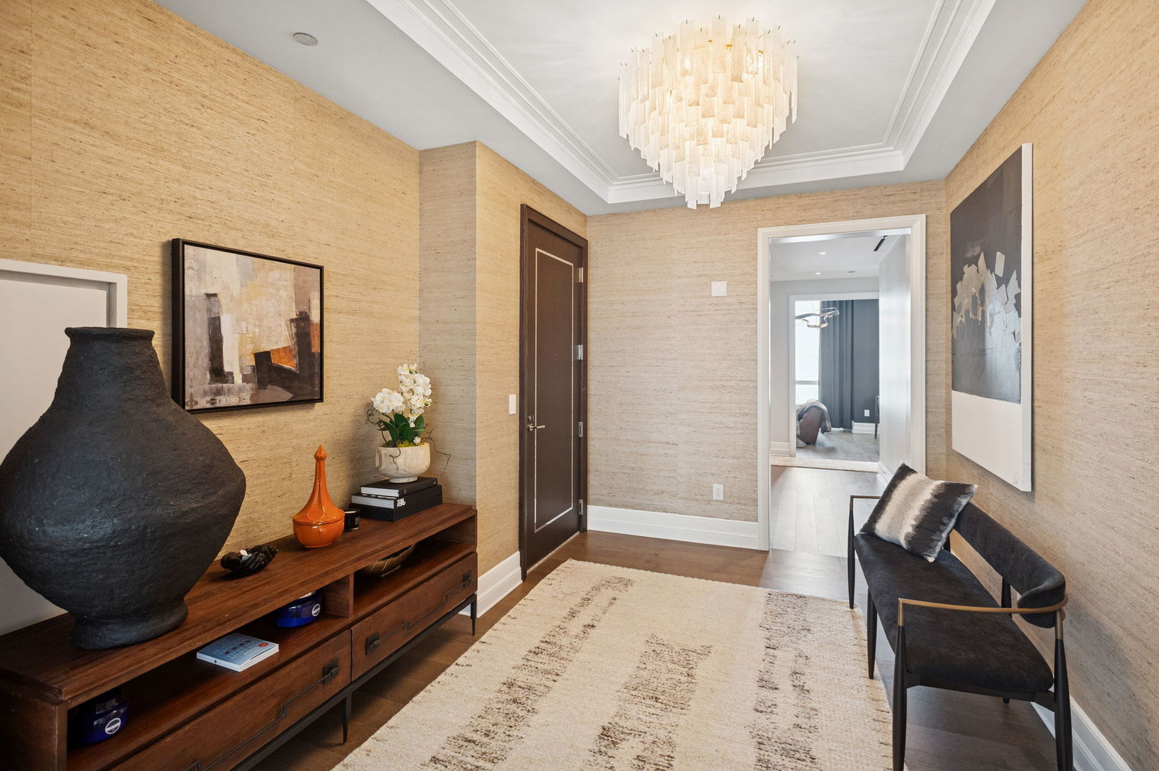 435 North Michigan Avenue, Unit 1112 Chicago, IL 60611 - Photo 3 of 70 a room with furniture and a chandelier