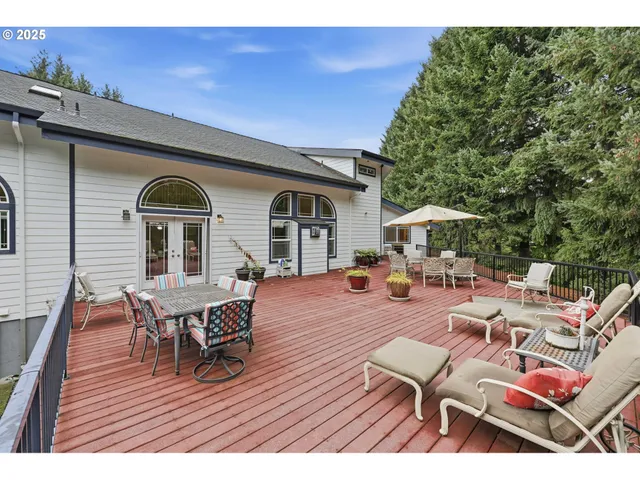 a view of a park with slide