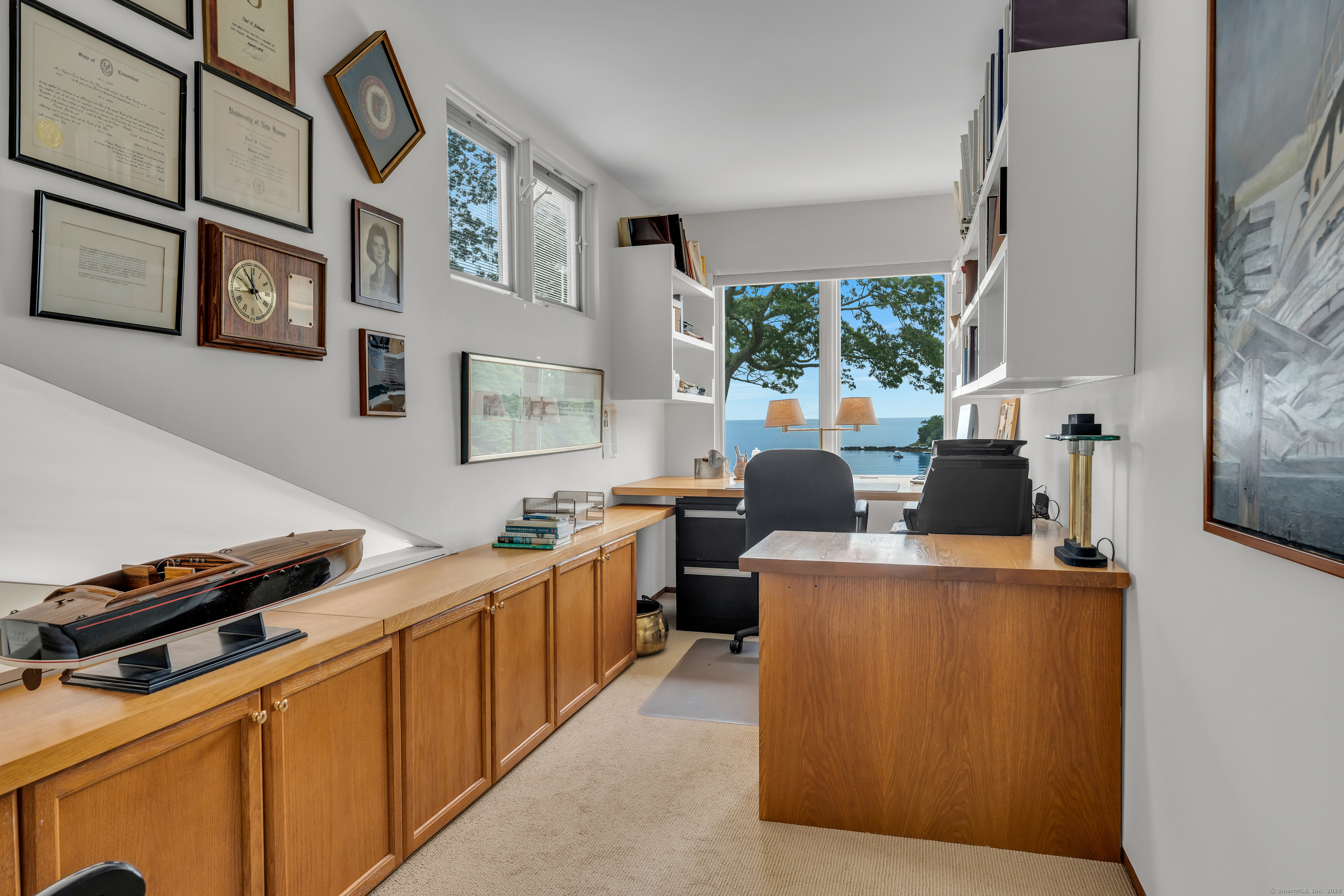 51 Andrews Road Guilford, CT 06437 - Photo 36 of 40 A room that "mirrors" the Den, currently used as an Office.