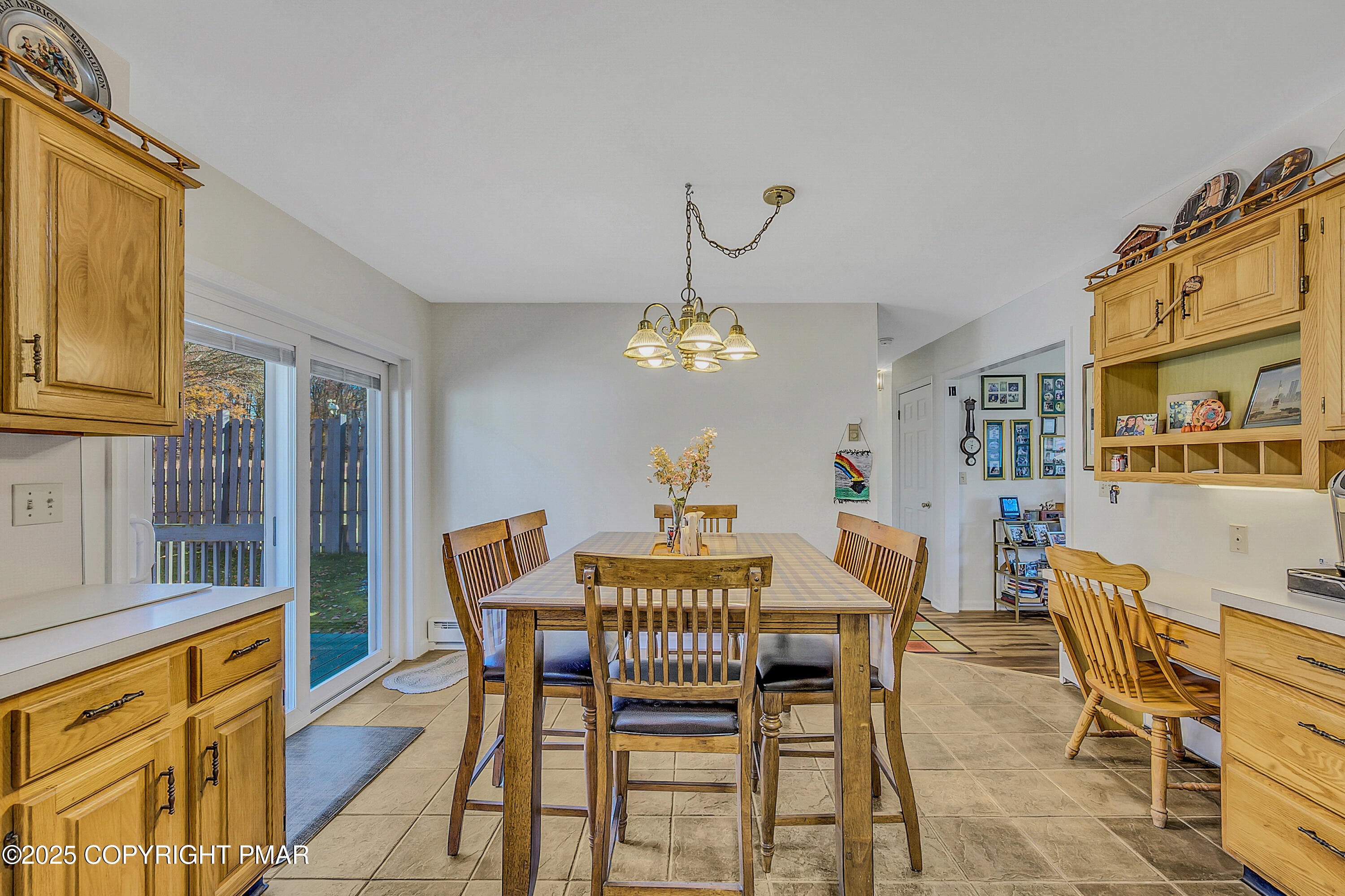1451 Long Pond Road Long Pond, PA 18334 - Photo 46 of 82 a dining room with furniture a chandelier and wooden floor