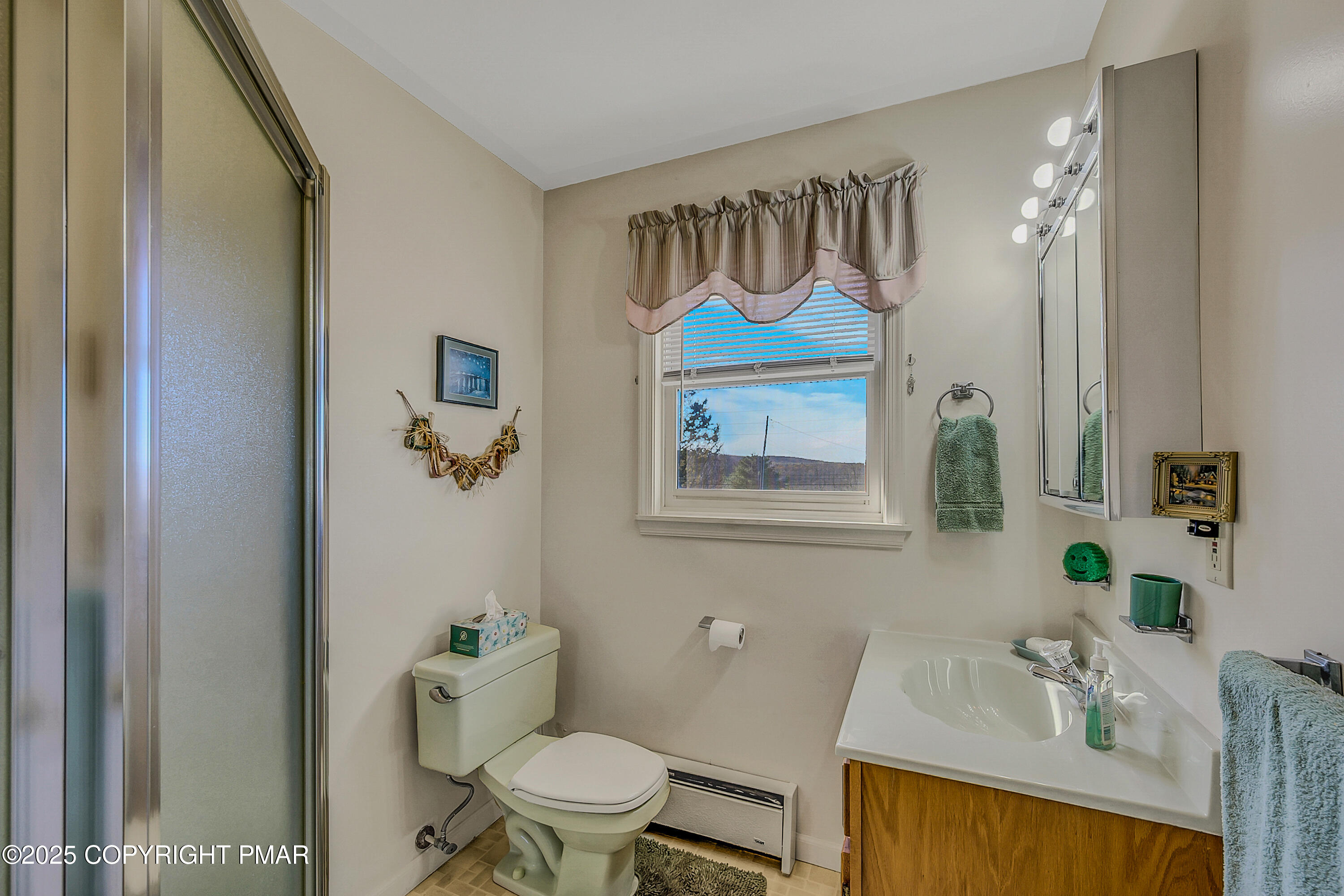 1451 Long Pond Road Long Pond, PA 18334 - Photo 55 of 82 a bathroom with a toilet a sink and a mirror
