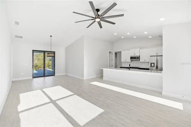 a view interior of a house and natural light