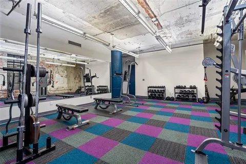 a room with musical instruments