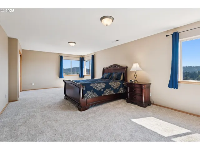 a living room with furniture and a area