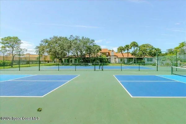 a view of a basketball court