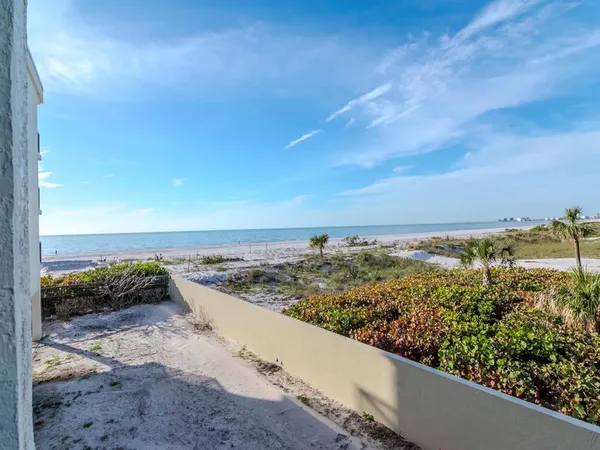 a view of an ocean and a beach