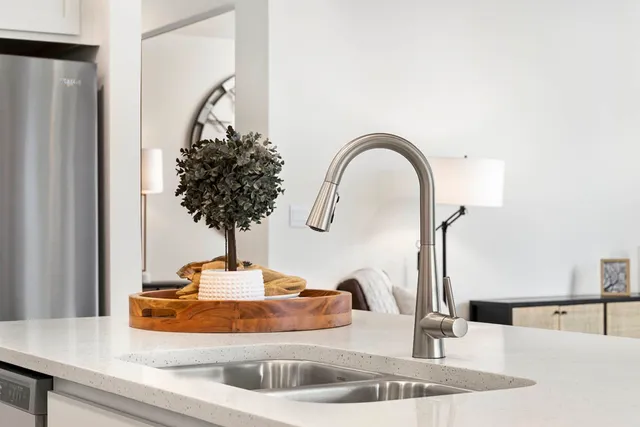 a car parked in front of a building