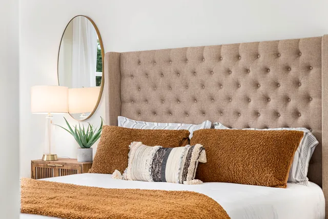 a view of a sign board with a street