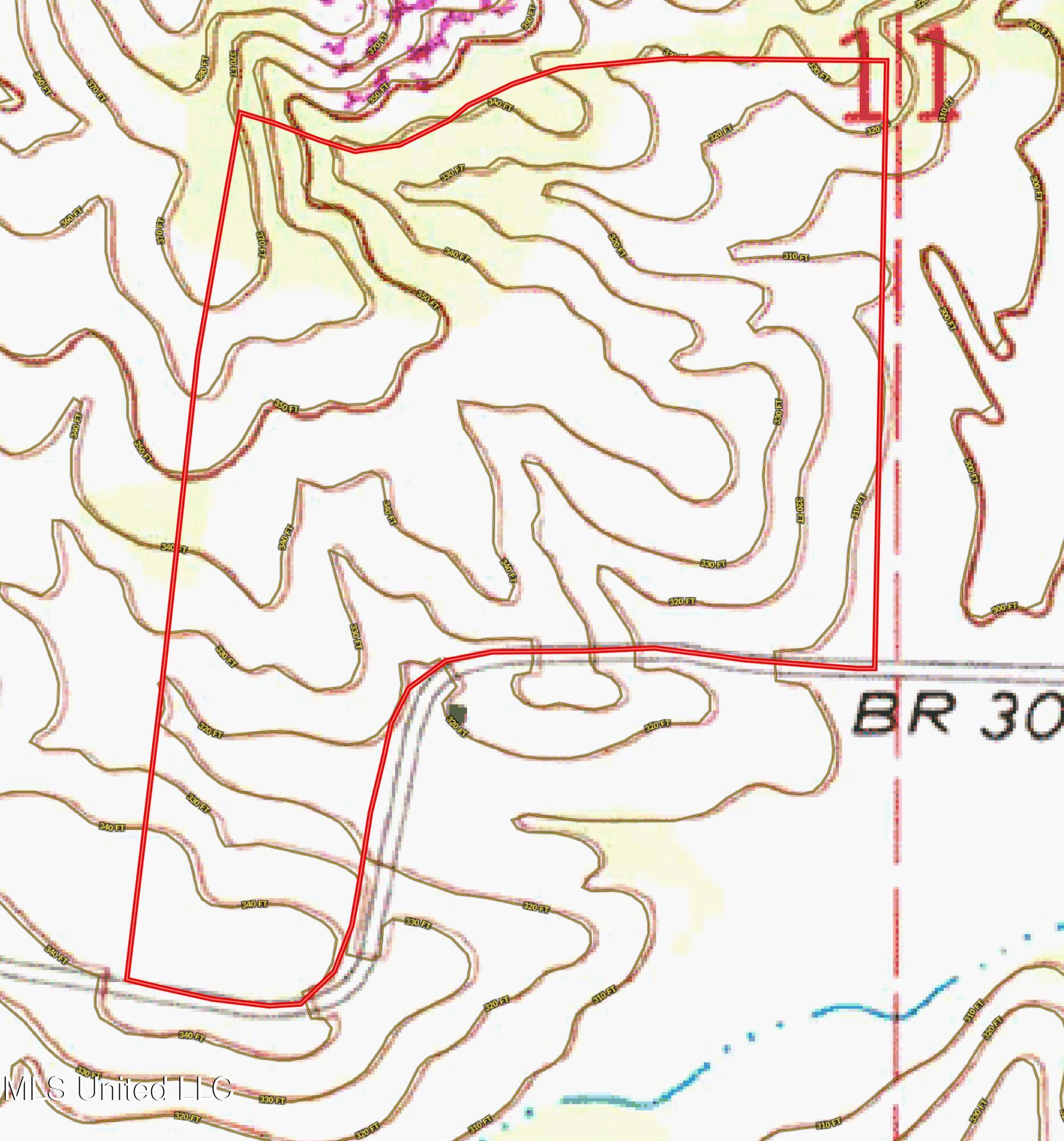 4210 Attala County Road Sallis, MS 39160 - Photo 50 of 52 Topo - 49.5