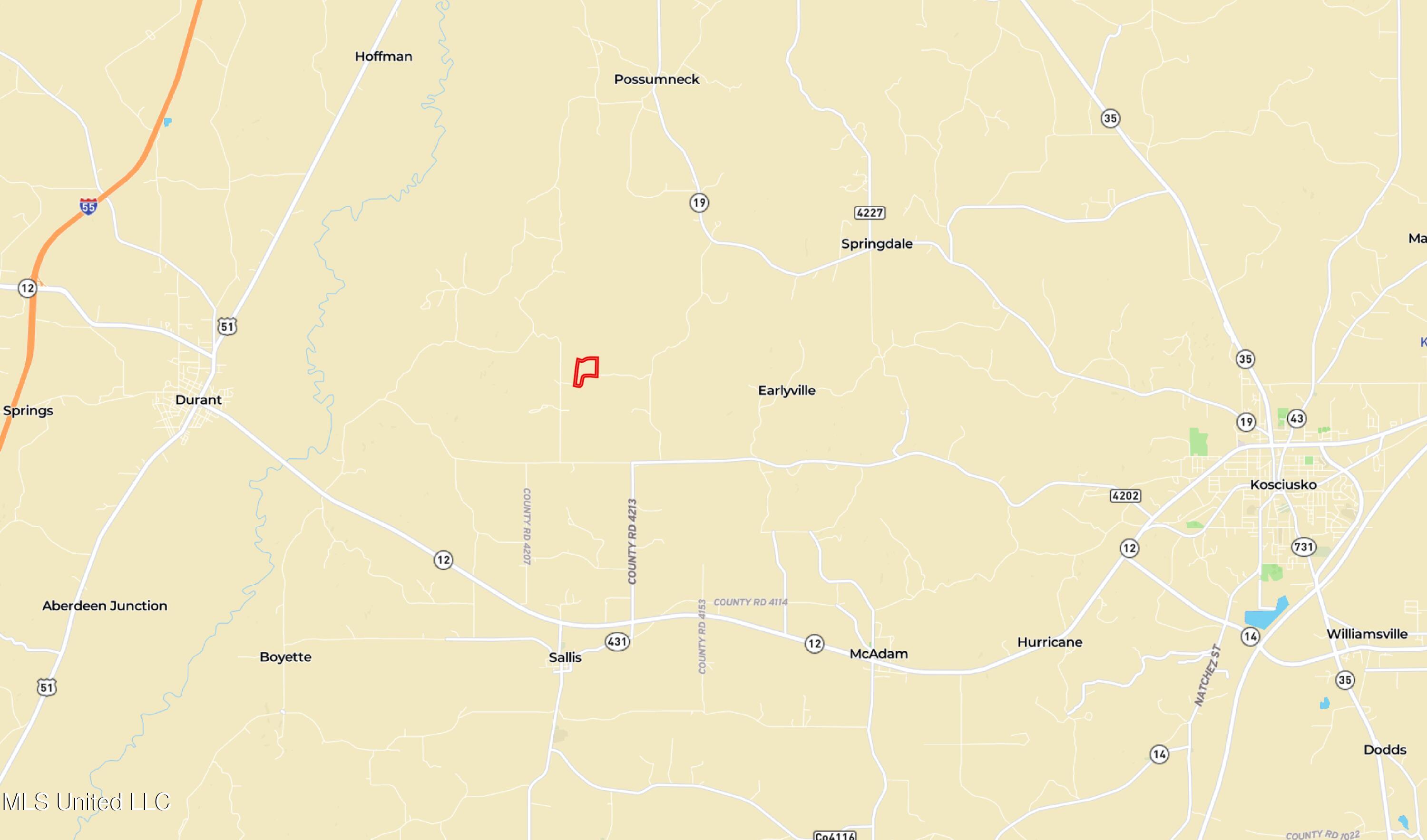 4210 Attala County Road Sallis, MS 39160 - Photo 51 of 52 Overview - Attala 49.5