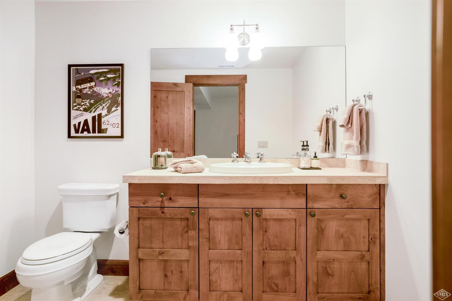 74 Lasso Gypsum, CO 81637 - Photo 17 of 25 a bathroom with a toilet a sink and mirror