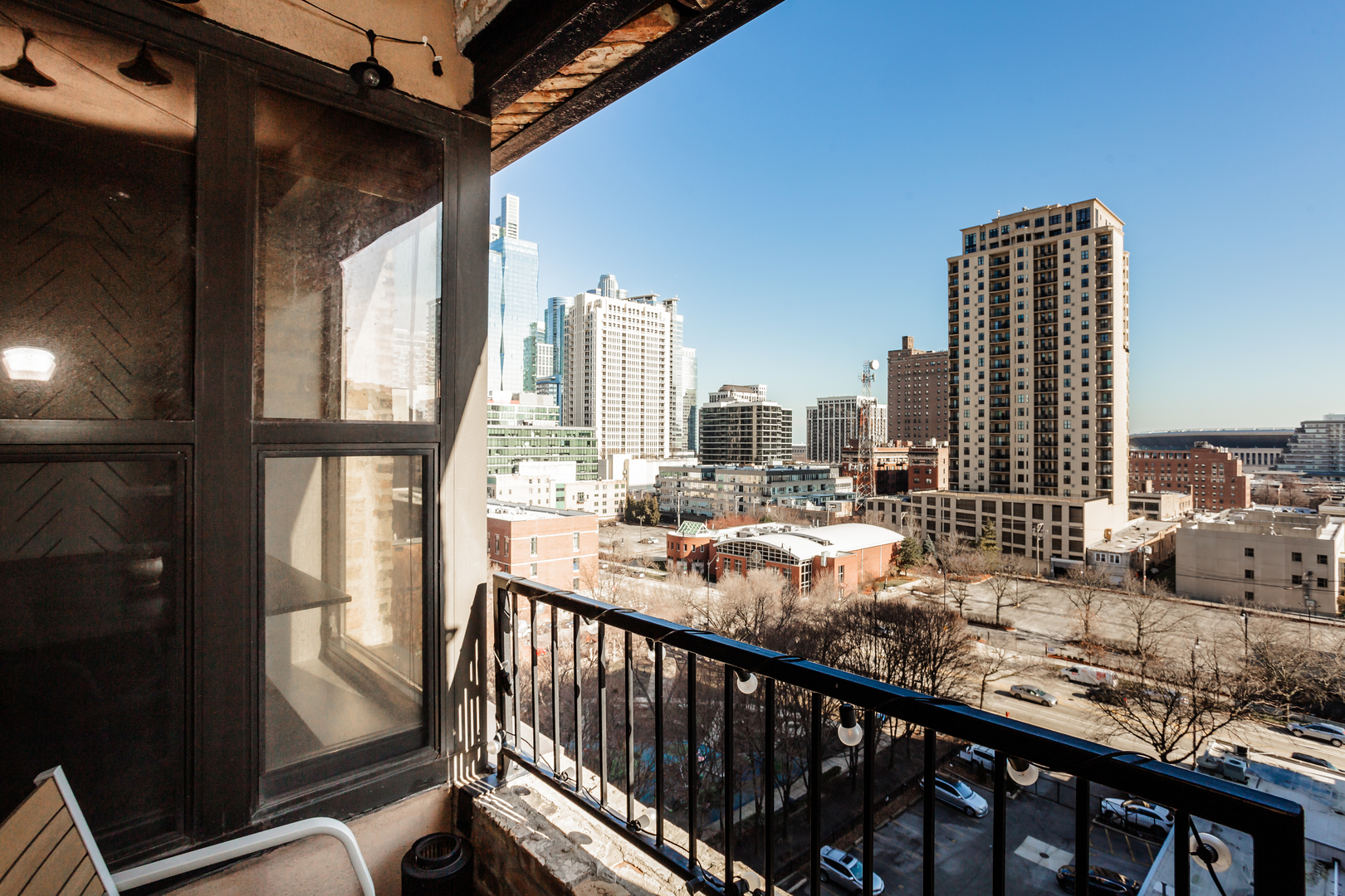 1503 South State Street, Unit 810 Chicago, IL 60605 - Photo 14 of 16 a city view from a balcony with city view