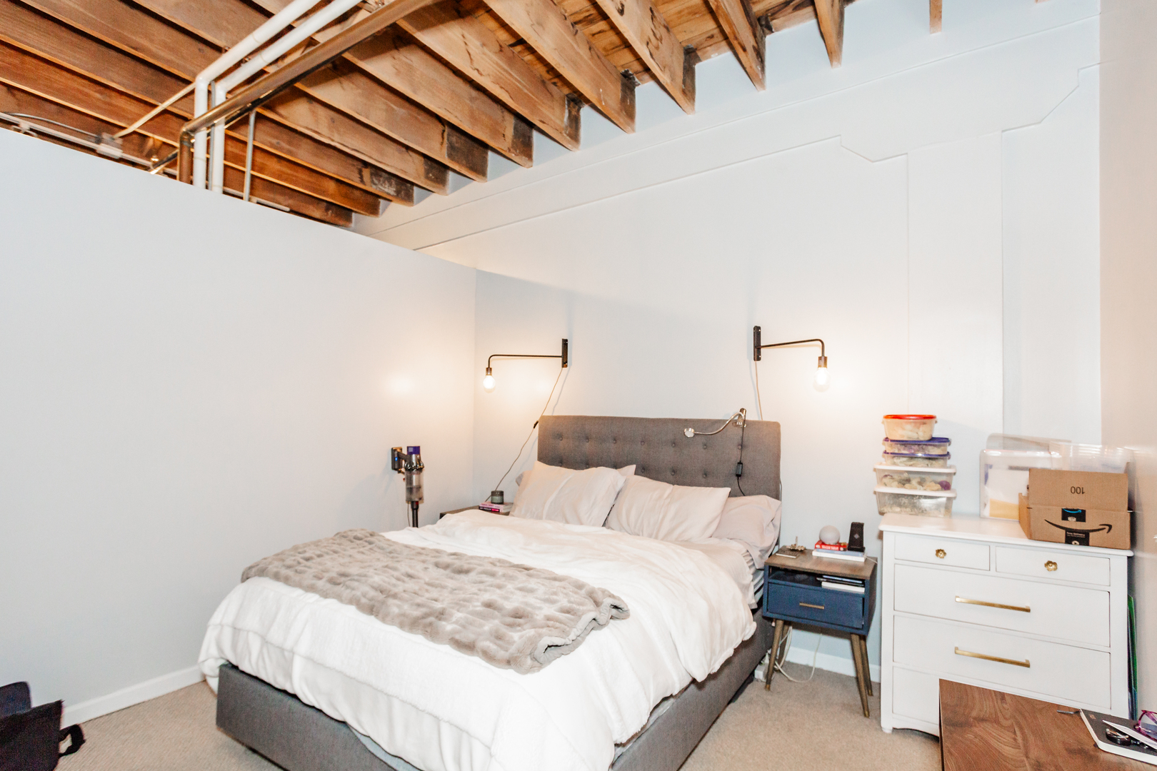 1503 South State Street, Unit 810 Chicago, IL 60605 - Photo 9 of 16 a bedroom with a bed and a cabinets