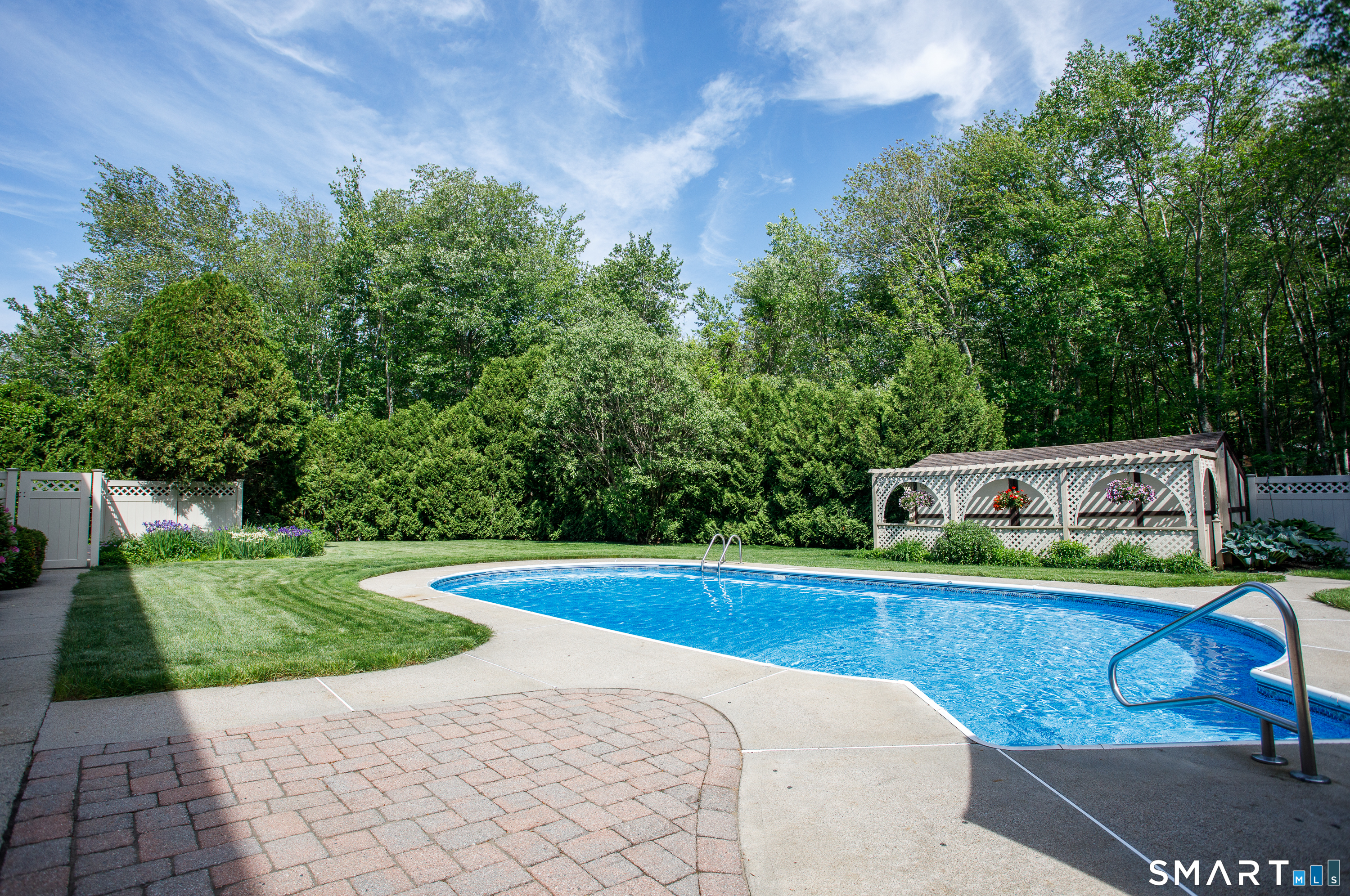 25 Stony Ridge Road Norwich, CT 06360 - Photo 34 of 40 a view of a backyard with swimming pool