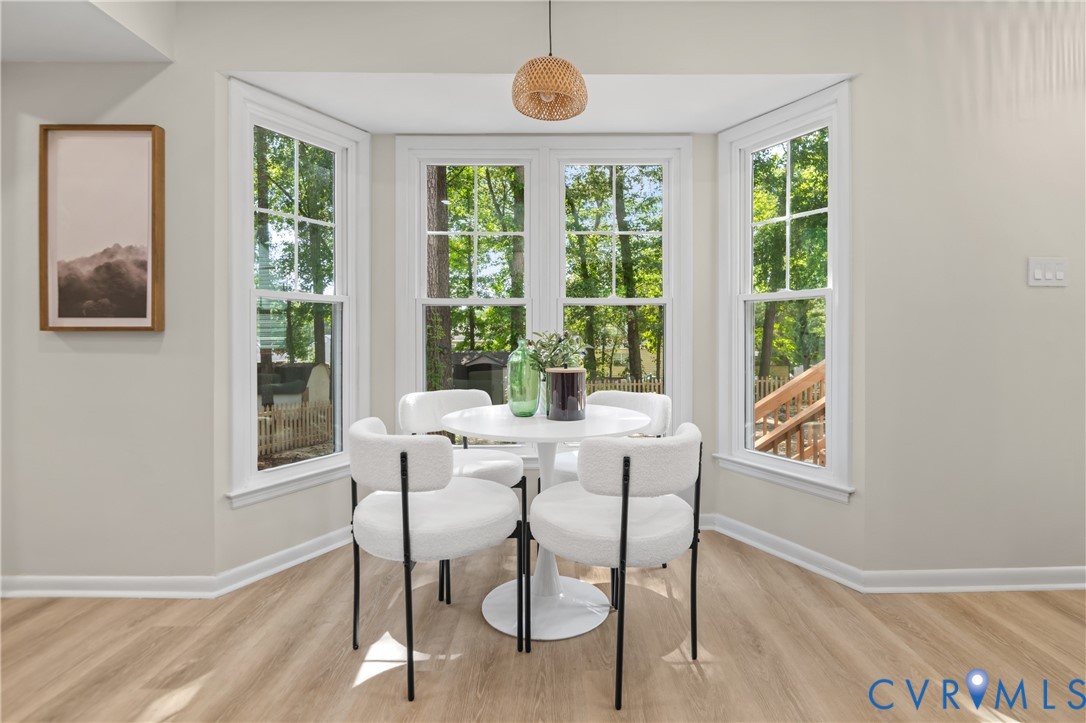 8928 Hawkbill Road North Chesterfield, VA 23237 - Photo 17 of 50 Bay window with multiple windows, wood-finish floo