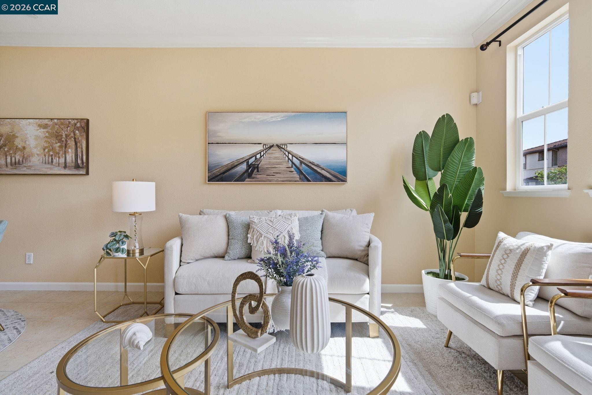 252 Sullivan Way Hayward, CA 94541 - Photo 11 of 55 a living room with furniture a couch and a potted plant