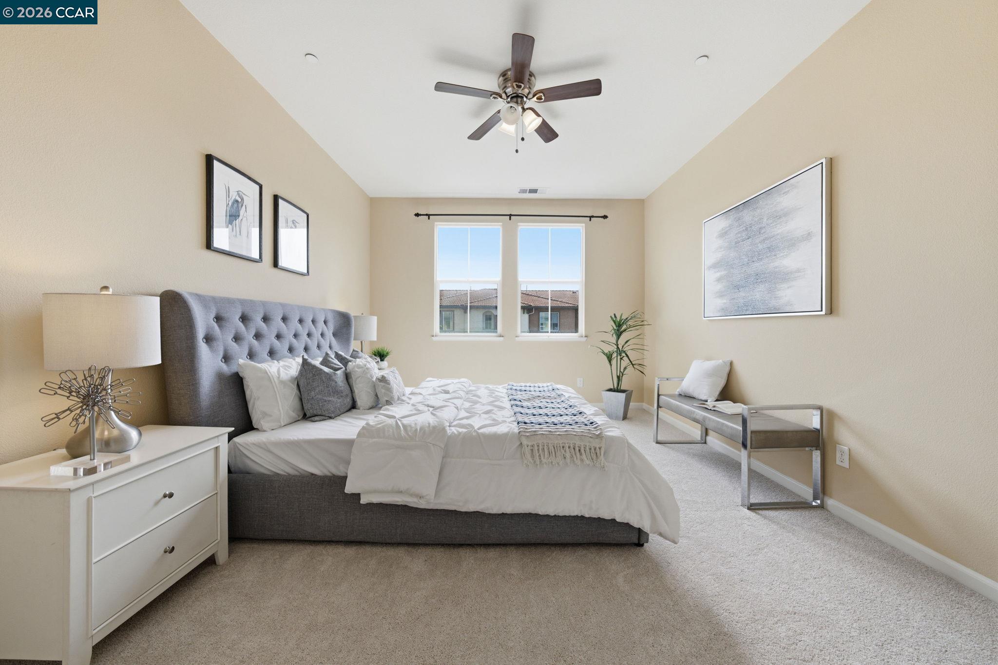 252 Sullivan Way Hayward, CA 94541 - Photo 32 of 55 a bedroom with a bed and a couch