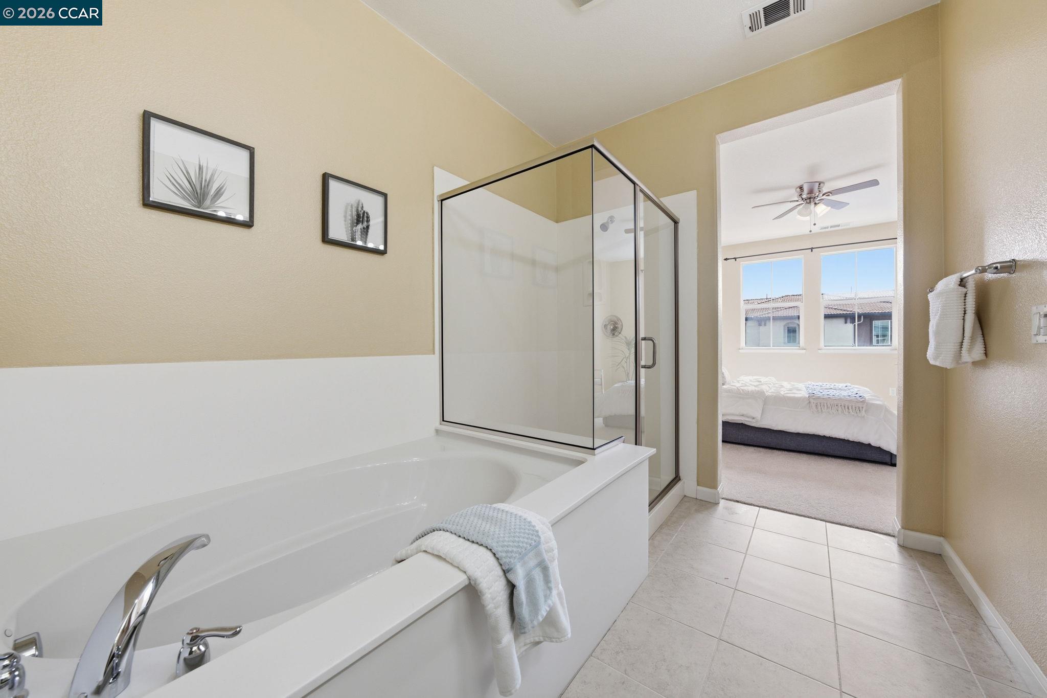 252 Sullivan Way Hayward, CA 94541 - Photo 34 of 55 a bathroom with a tub and shower