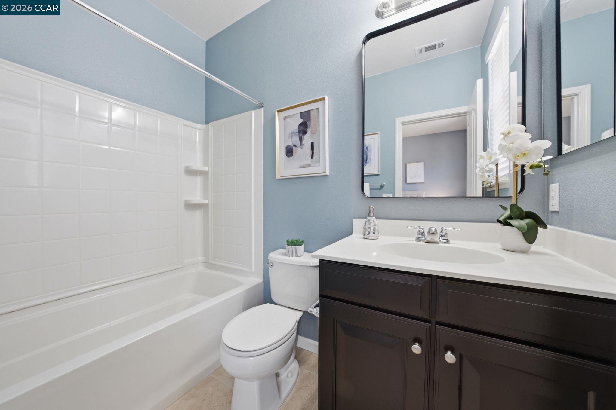 252 Sullivan Way Hayward, CA 94541 - Photo 42 of 55 a bathroom with a sink toilet tub and shower