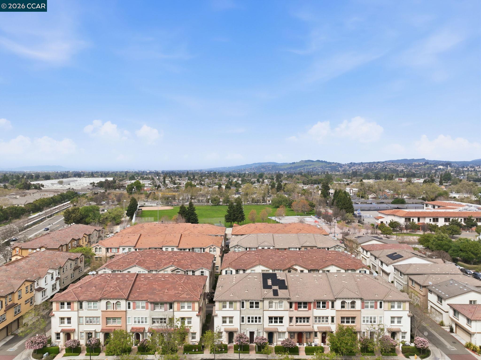 252 Sullivan Way Hayward, CA 94541 - Photo 54 of 55 an aerial view of residential houses with outdoor space