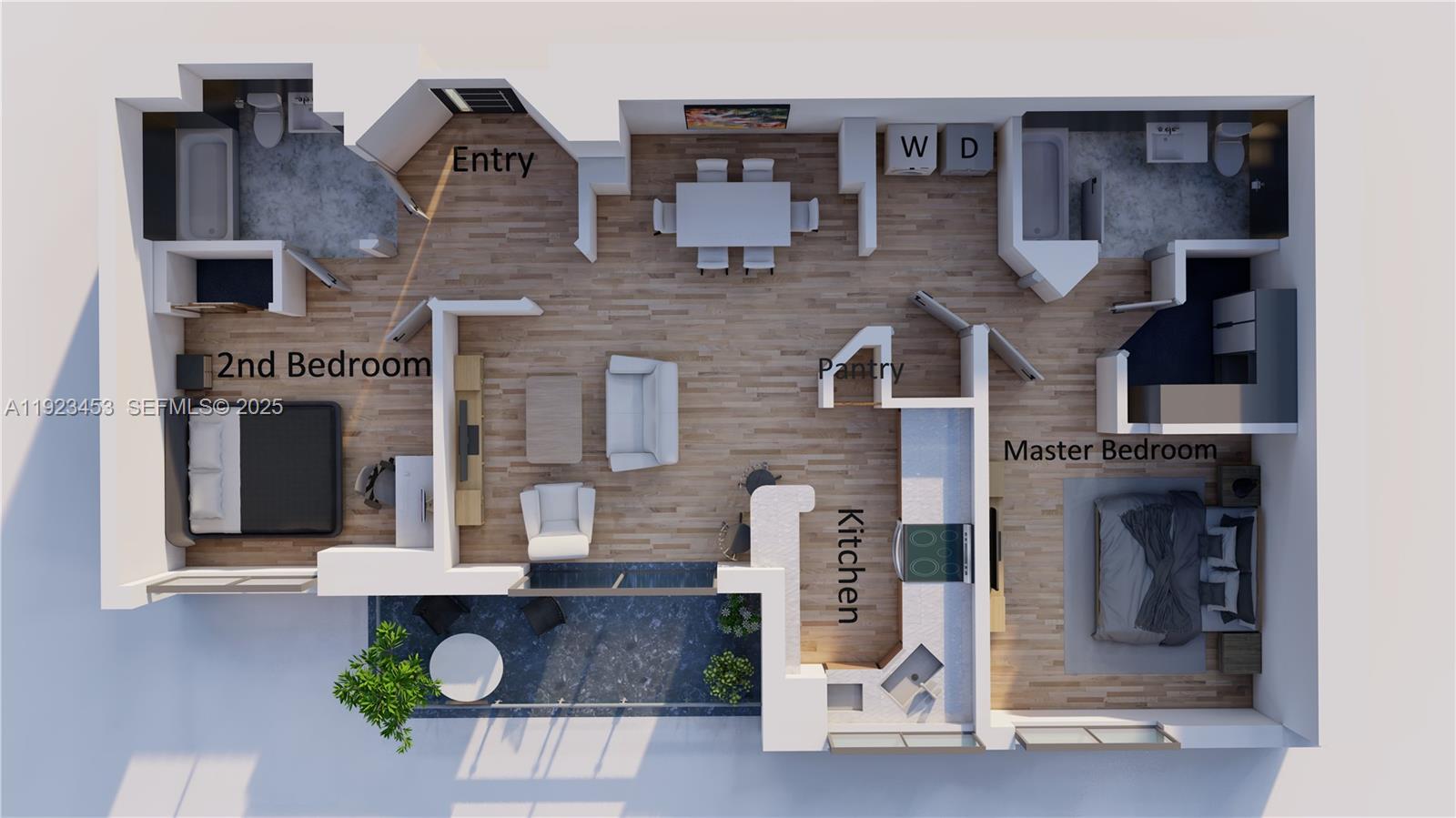 1330 West Avenue, Unit 1009 Miami Beach, FL 33139 - Photo 5 of 43 a front view of a house with garden