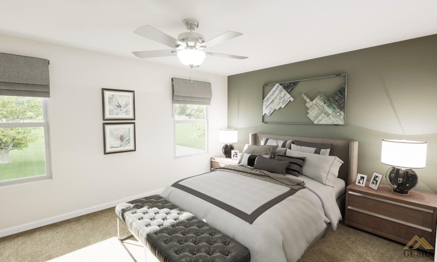 Undisclosed Address Bakersfield, CA 93313 - Photo 11 of 20 a bedroom with a bed and a painting on the wall