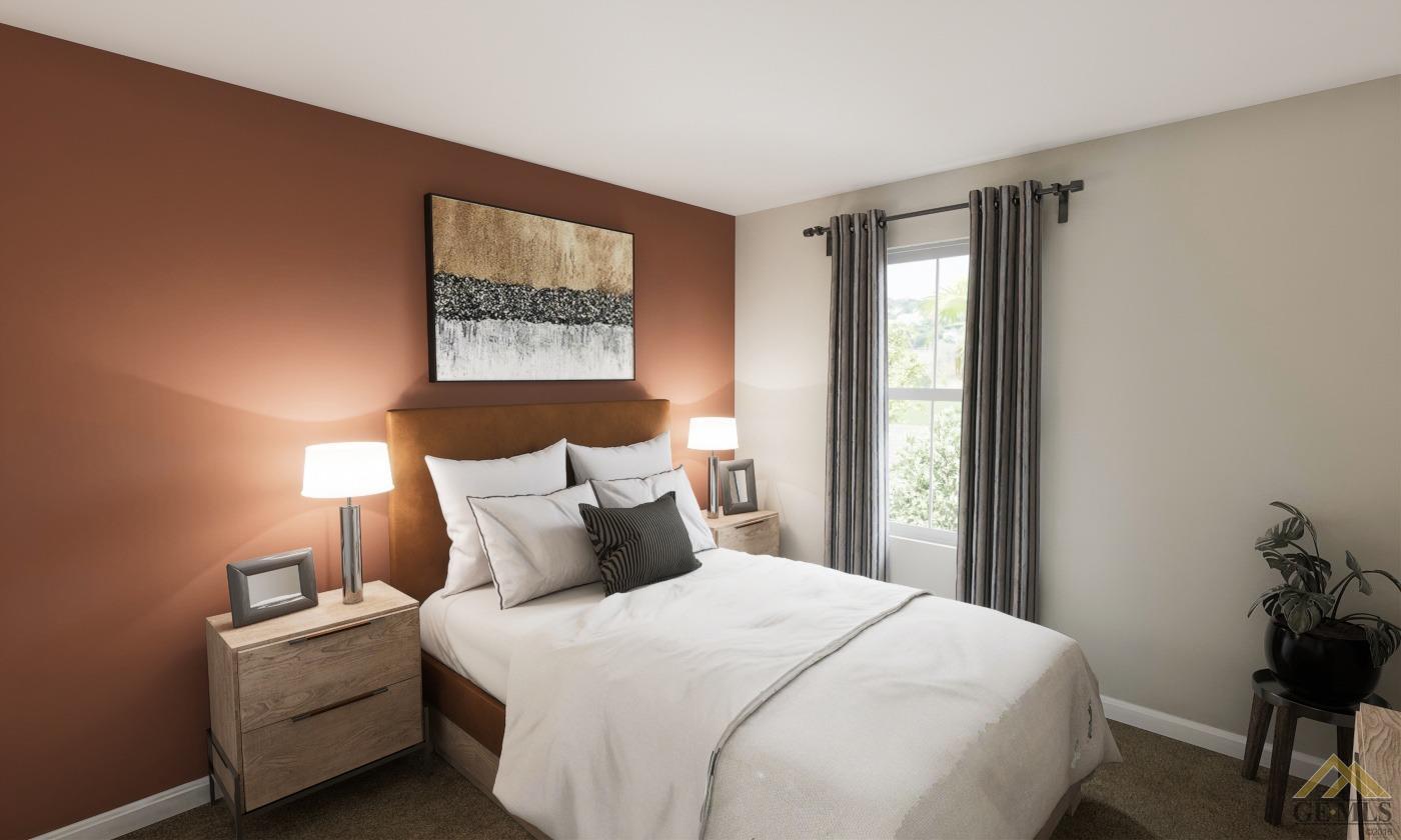 Undisclosed Address Bakersfield, CA 93313 - Photo 19 of 20 a bedroom with a bed and a painting on the wall