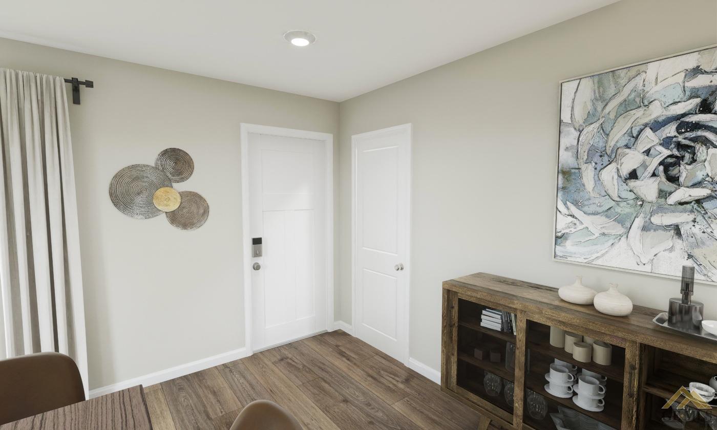 Undisclosed Address Bakersfield, CA 93313 - Photo 2 of 20 a view of a room with wooden floor and fan