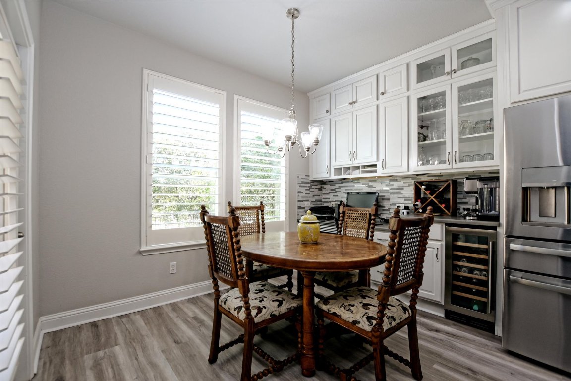 113 Cathedral Mountain Pass Georgetown, TX 78633 - Photo 14 of 29 a view of a dining room with furniture and window
