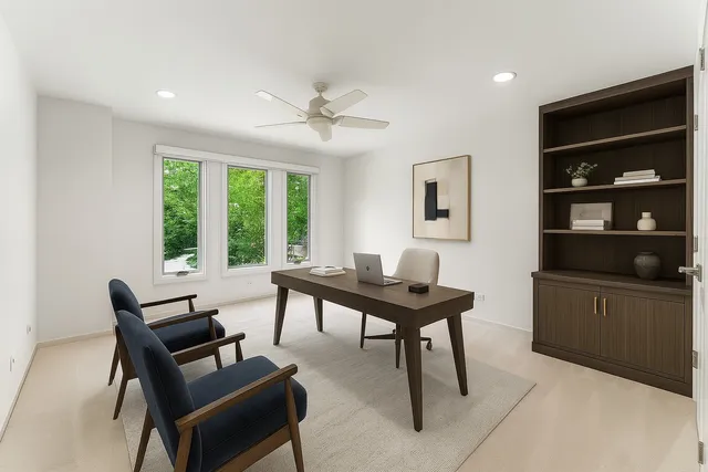 a view of an empty room