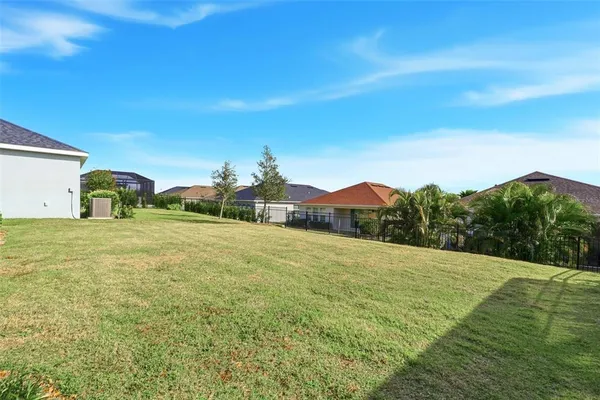 a view of an outdoor space and a yard