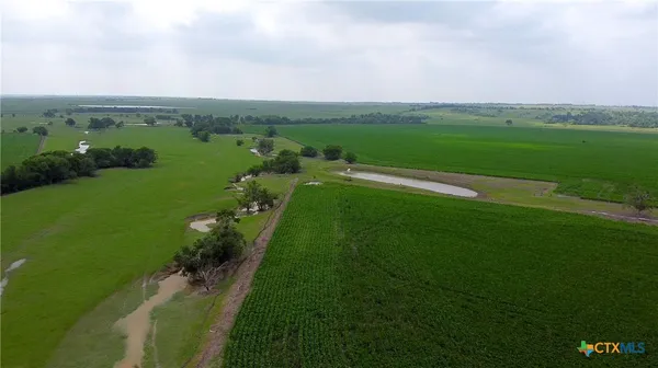 a view of a city with lush green forest