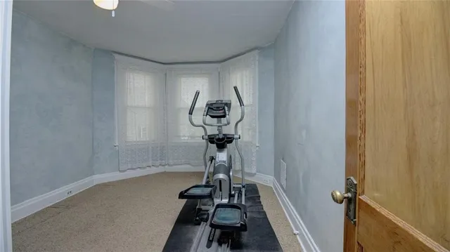 a picture of a room with a door