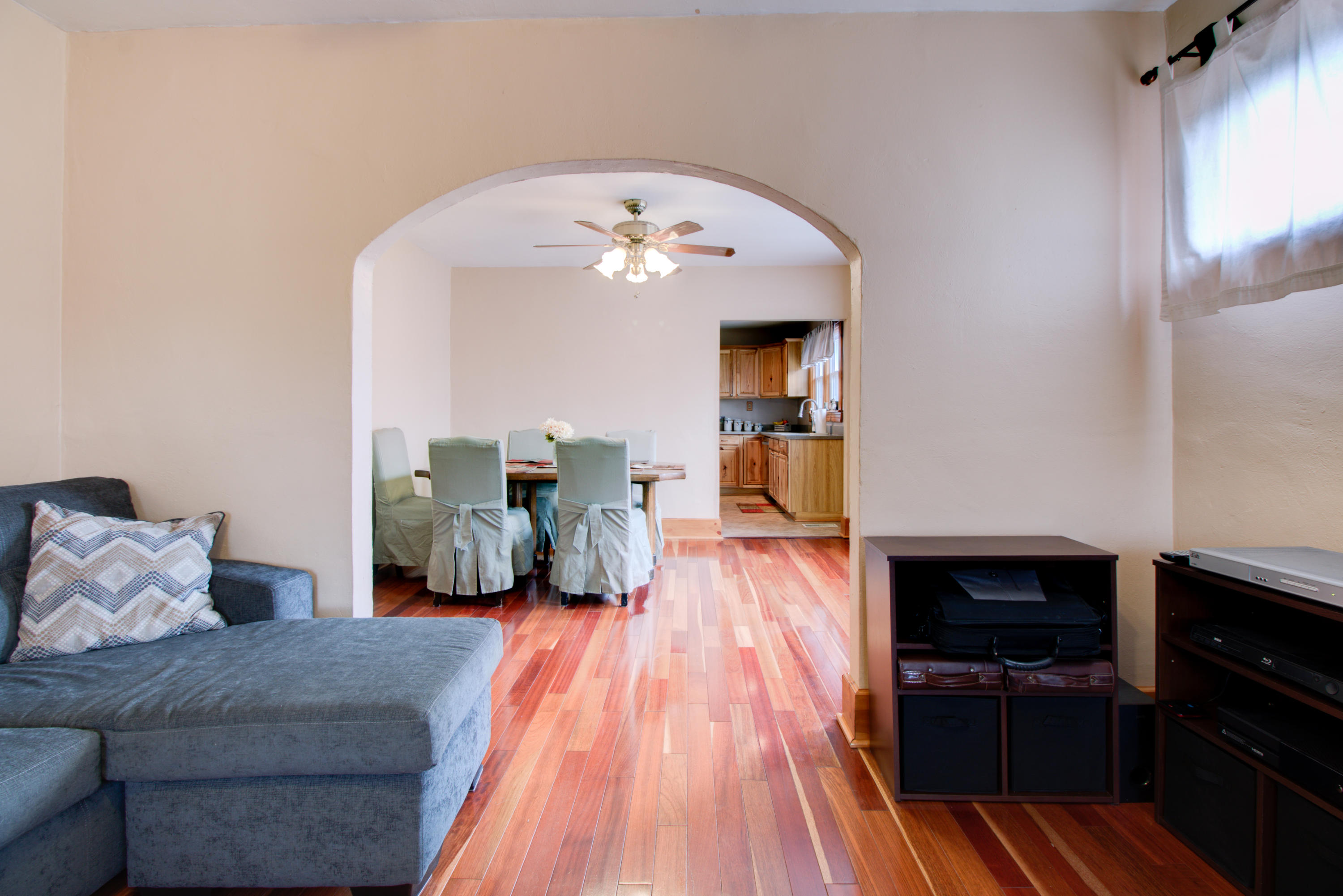 4324 Rakes Road Roanoke, VA 24014 - Photo 11 of 38 a living room with furniture and a wooden floor