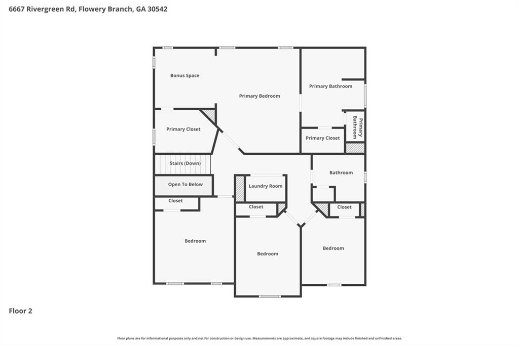 6667 Rivergreen Road Flowery Branch, GA 30542 - Photo 44 of 50 a picture of a floor plan