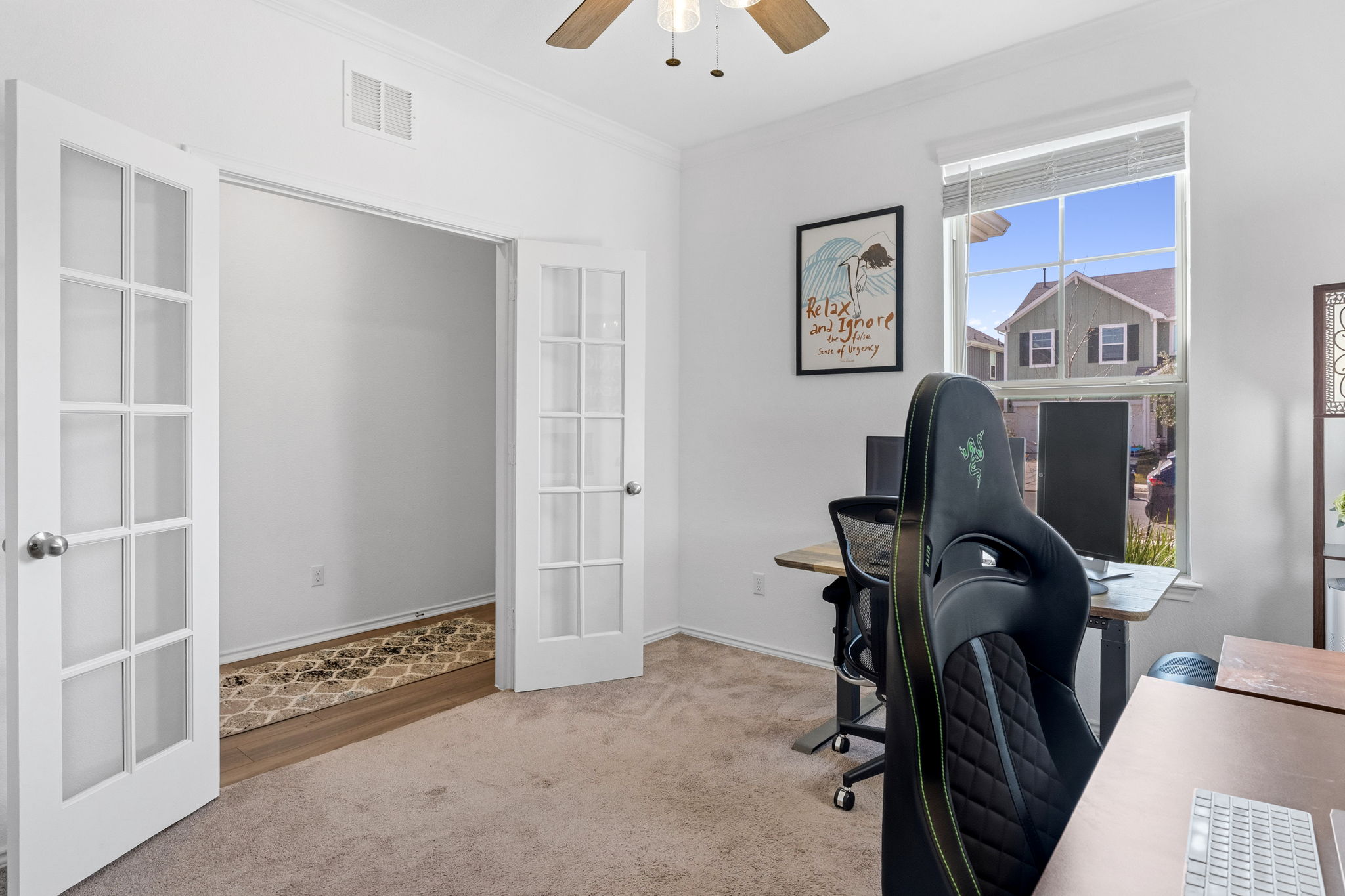 1600 Hope Rnch Road Leander, TX 78641 - Photo 12 of 23 a view of a workspace with furniture and gym equipment