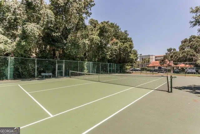 a view of a tennis court