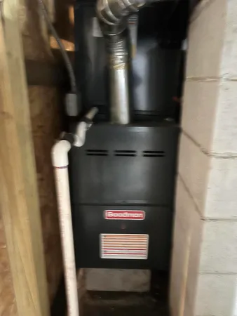 a close view of water heater