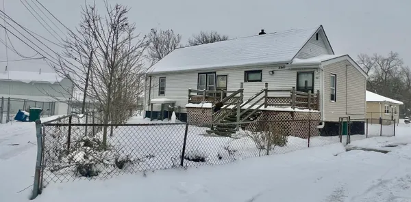a view of a house with a patio