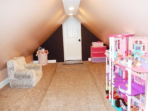 11215 79th Street Burr Ridge, IL 60527 - Photo 14 of 25 a bedroom with pink walls and stairs