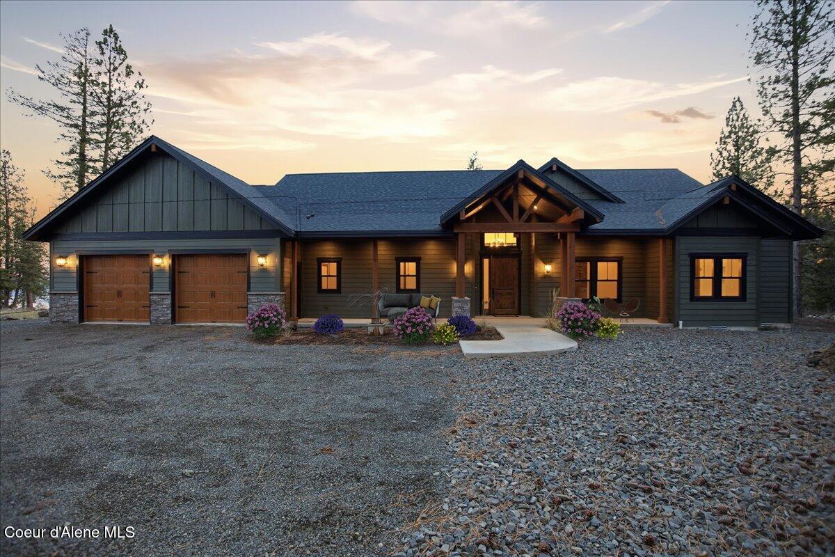 8606 West Bennion Road Coeur D'Alene, ID 83814 - Photo 2 of 86 002-Twilight Front of Home