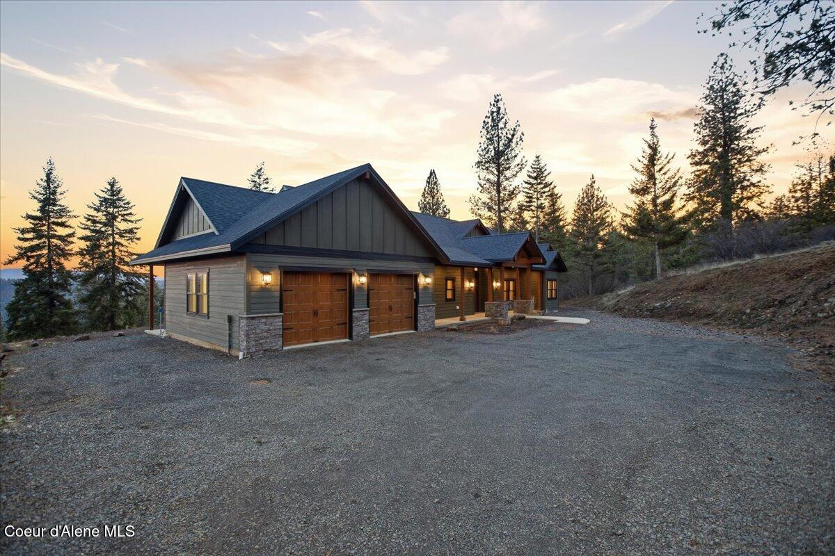 8606 West Bennion Road Coeur D'Alene, ID 83814 - Photo 3 of 86 003-Twilight Front of Home