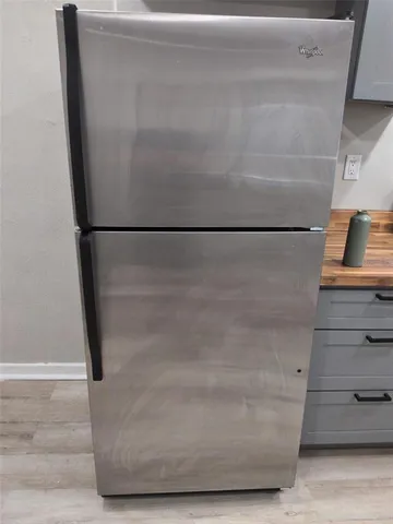 a close up of a refrigerator