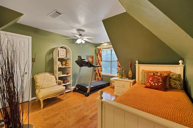 a room with gym equipment